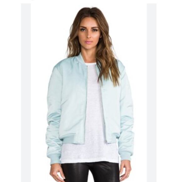 T Alexander Wang, Bomber Jacket, Light Blue, Size‎ 4 - Picture 1 of 11
